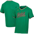 Green Notre Dame Fighting Irish Replica Baseball Jersey