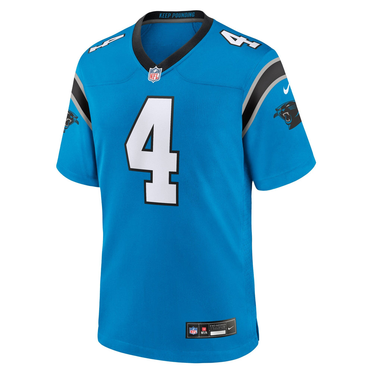 Carolina Panthers Tetairoa McMillan Blue Alternate Game Football Jersey