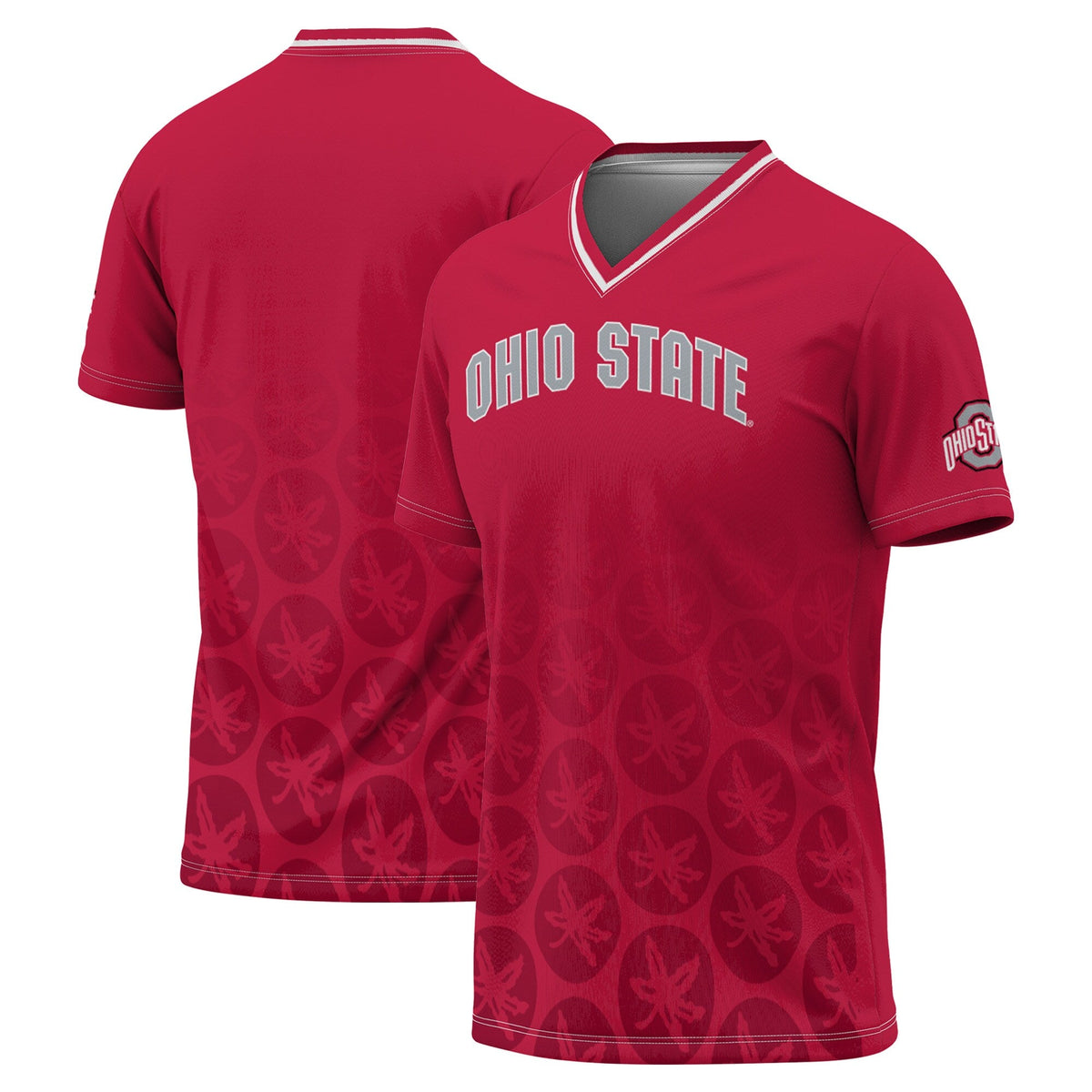Scarlet Ohio State Buckeyes Lightweight Soccer Fashion Jersey