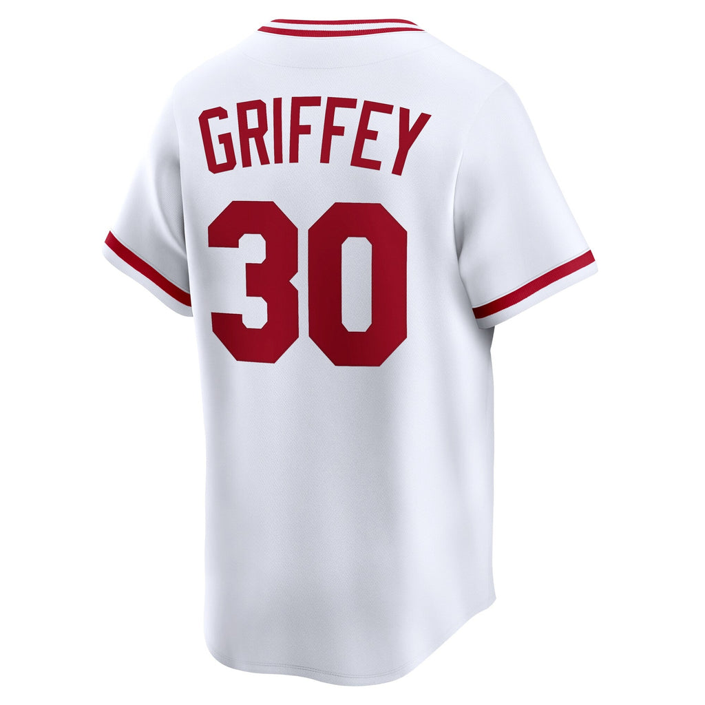 Cincinnati Reds Ken Griffey White Throwback Cooperstown Collection Limited Baseball Jersey