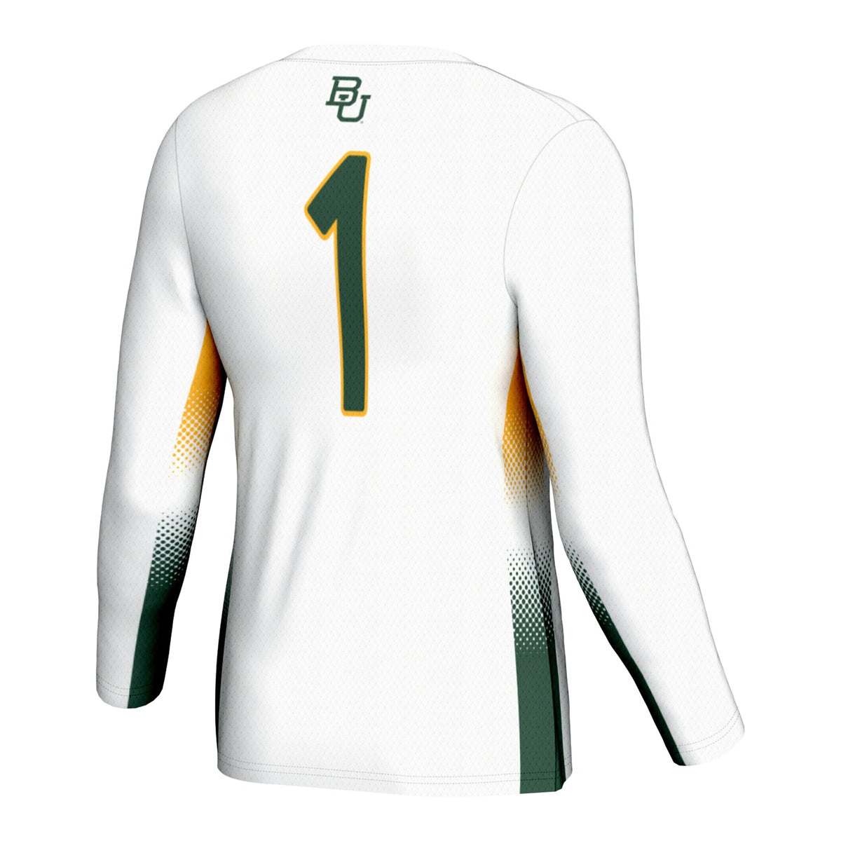 #1 Baylor Bears Lightweight Volleyball Jersey - White