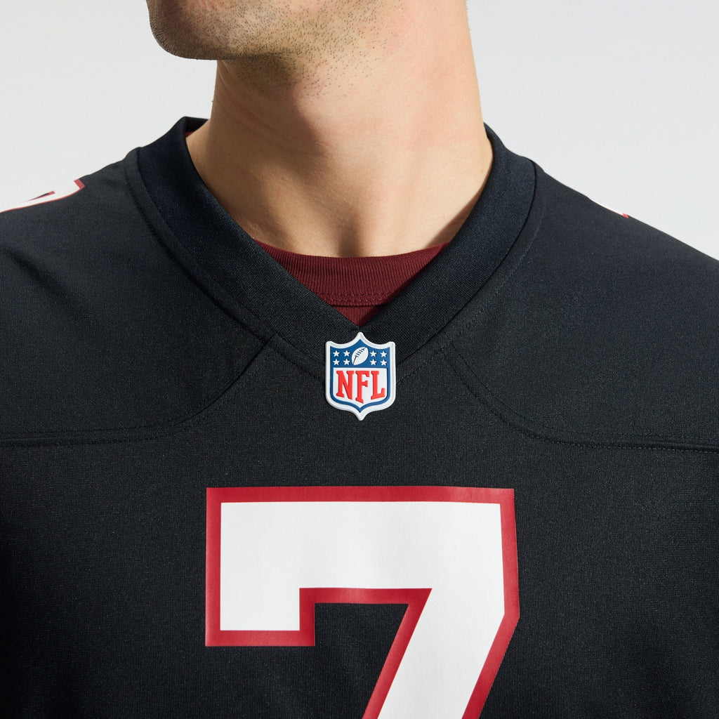Atlanta Falcons Bijan Robinson Black Throwback Game Football Jersey