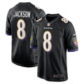 Baltimore Ravens Lamar Jackson Black Alternate Game Football Jersey