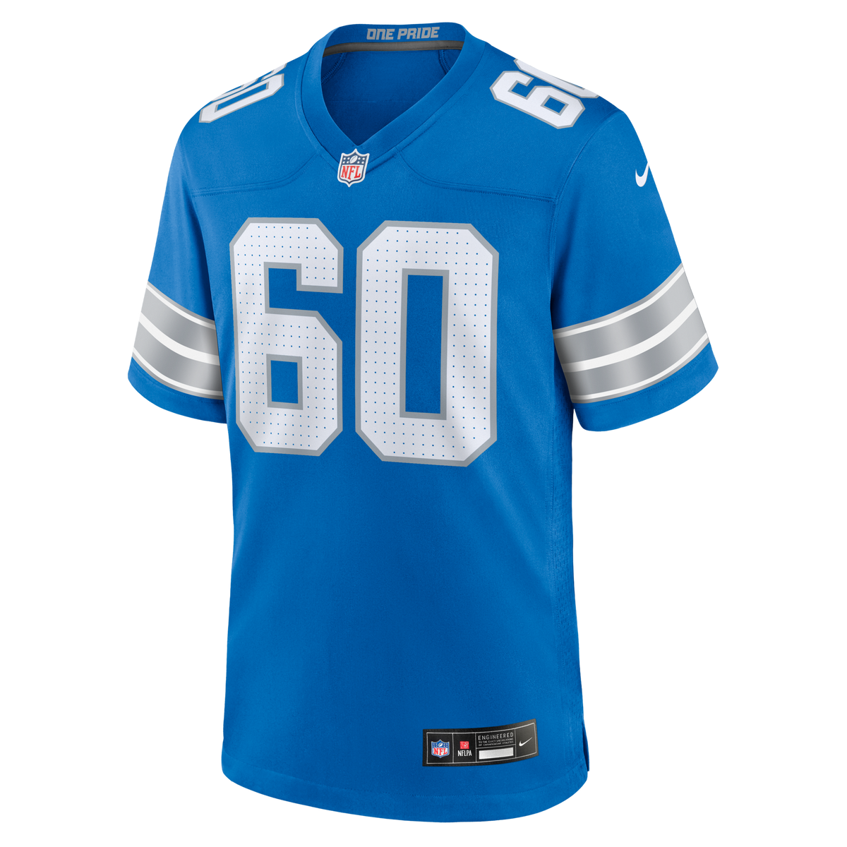 Detroit Lions Graham Glasgow Blue Team Game Football Jersey