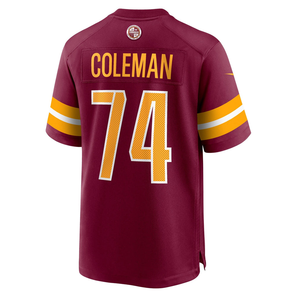 Washington Commanders Brandon Coleman Burgundy Game Football Jersey