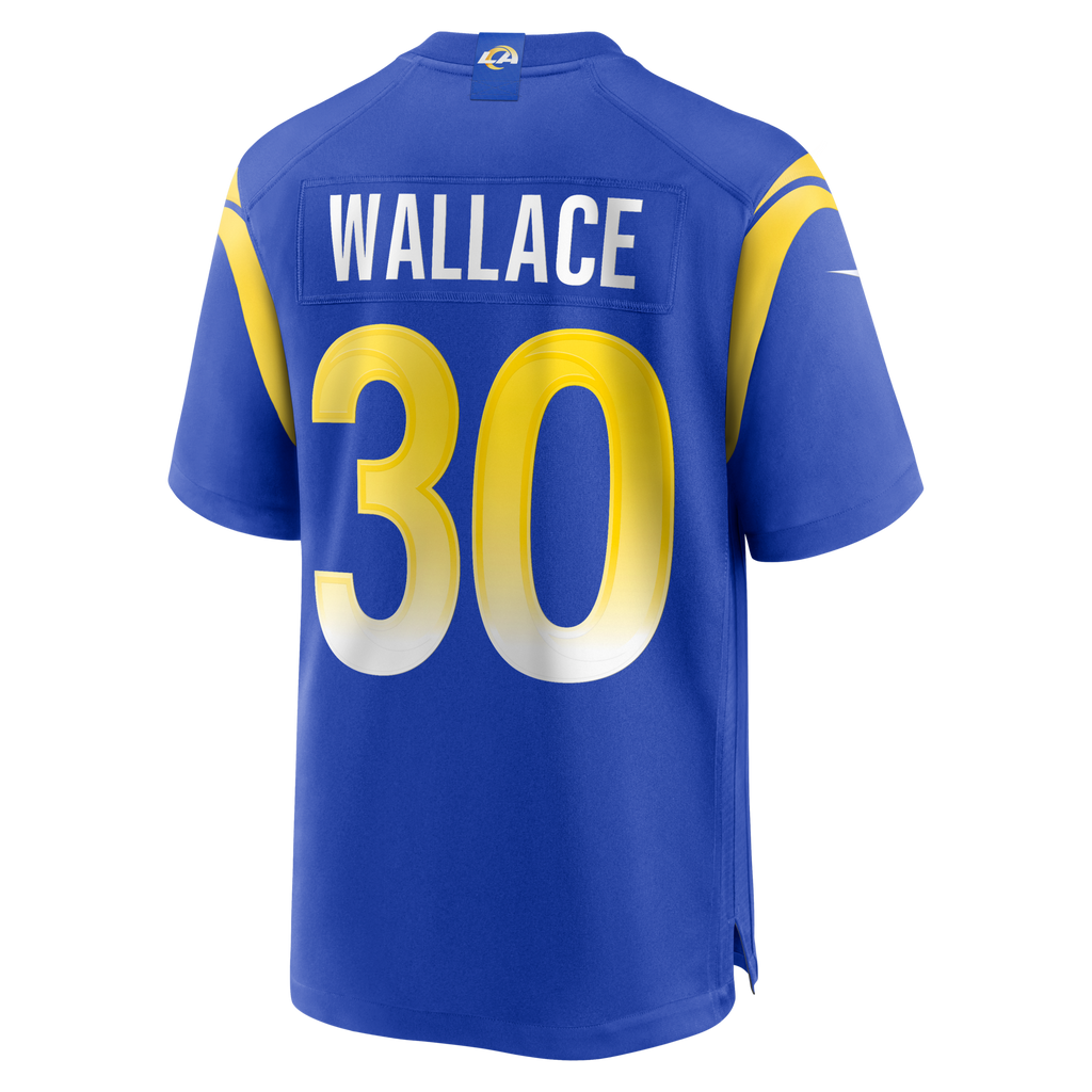 Los Angeles Rams Josh Wallace Royal Game Football Jersey