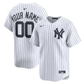New York Yankees White Home Limited Custom Baseball Jersey