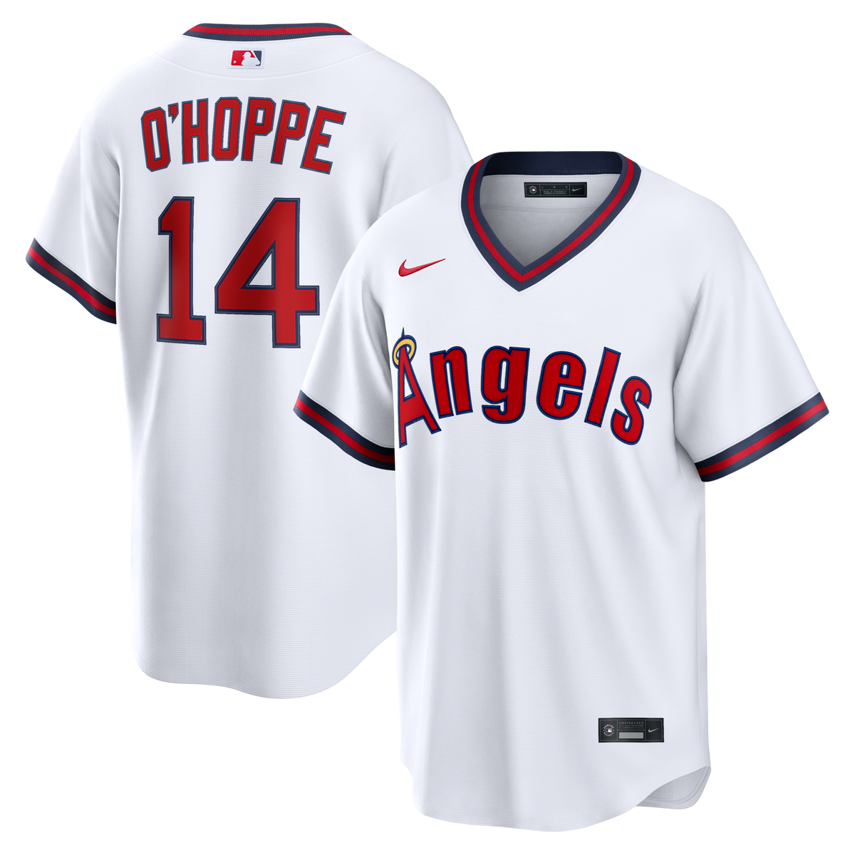 Los Angeles Angels Logan O'Hoppe White Alternate Replica Baseball Jersey
