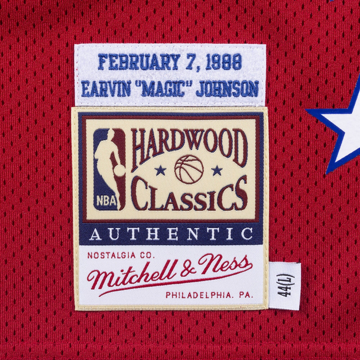 NBA All-Star West Jersey Magic Johnson 1988