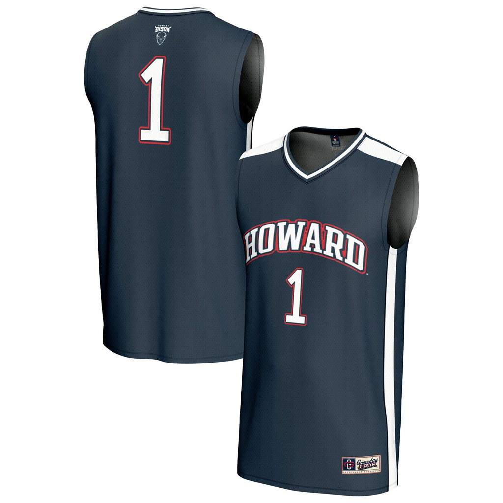 #1 Howard Bison Lightweight Basketball Fashion Jersey - Navy