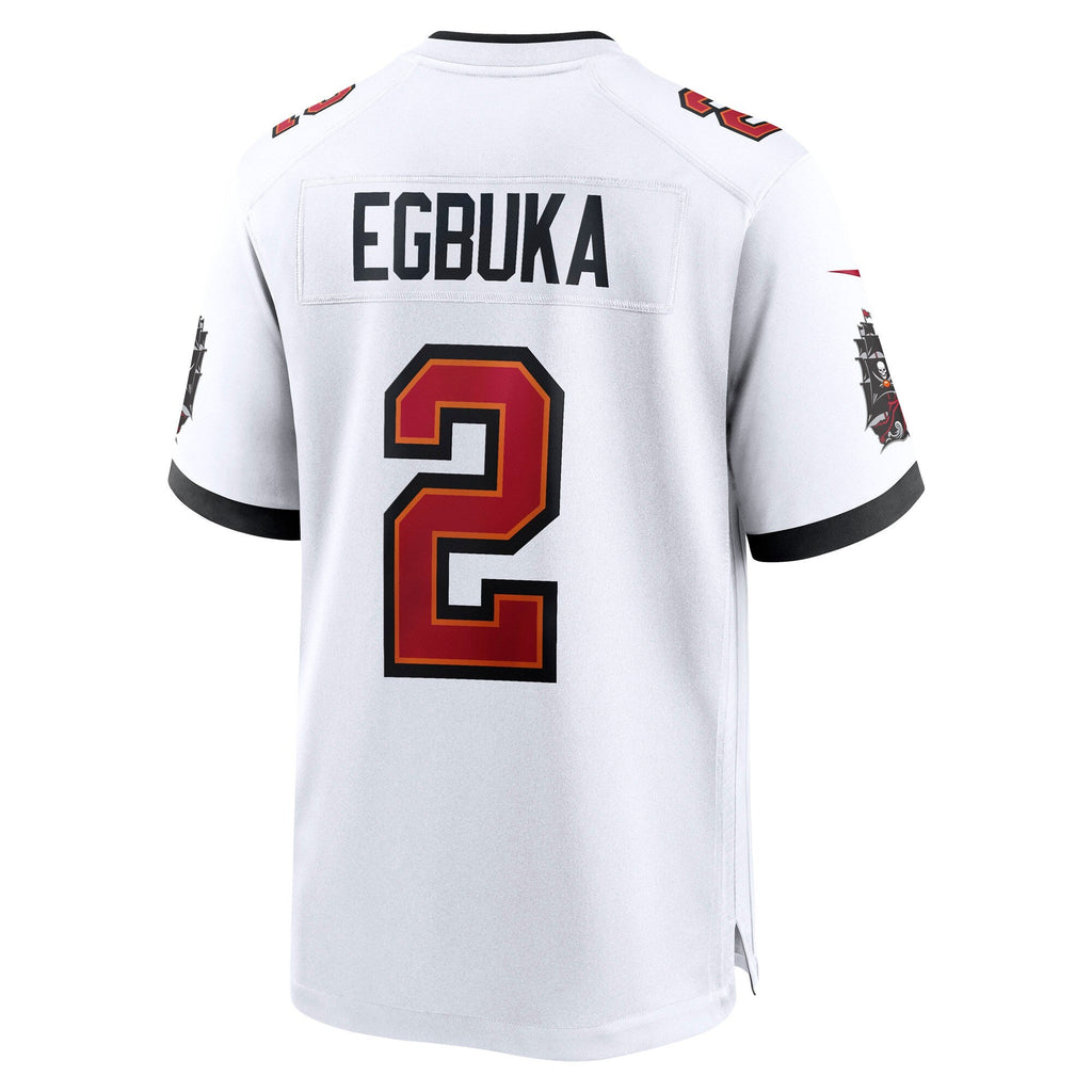 Tampa Bay Buccaneers Emeka Egbuka White Game Football Jersey