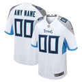 Tennessee Titans White Custom Game Football Jersey