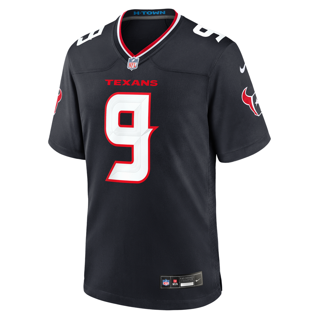Houston Texans Brevin Jordan Navy Team Game Football Jersey