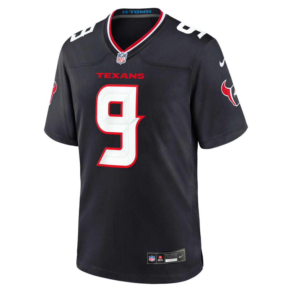 Houston Texans Brevin Jordan Navy Team Game Football Jersey