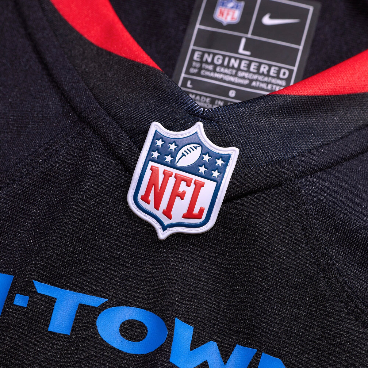 Houston Texans Azeez Al-Shaair Navy Alternate Game Football Jersey