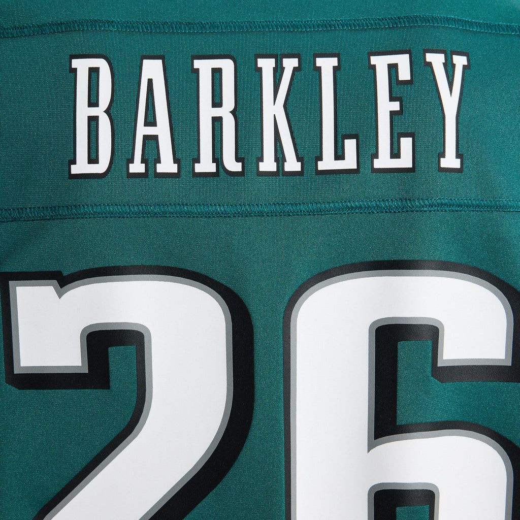 Philadelphia Eagles Saquon Barkley Midnight Green Team Game Football Jersey