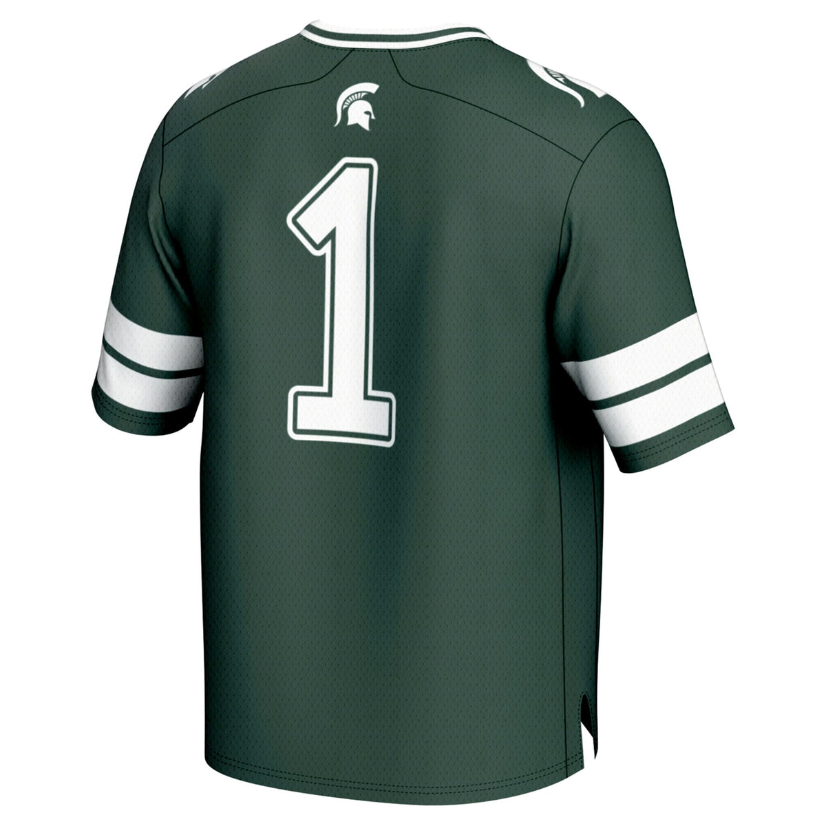 #1 Michigan State Spartans Lightweight Collegiate Football Fashion Jersey - Green