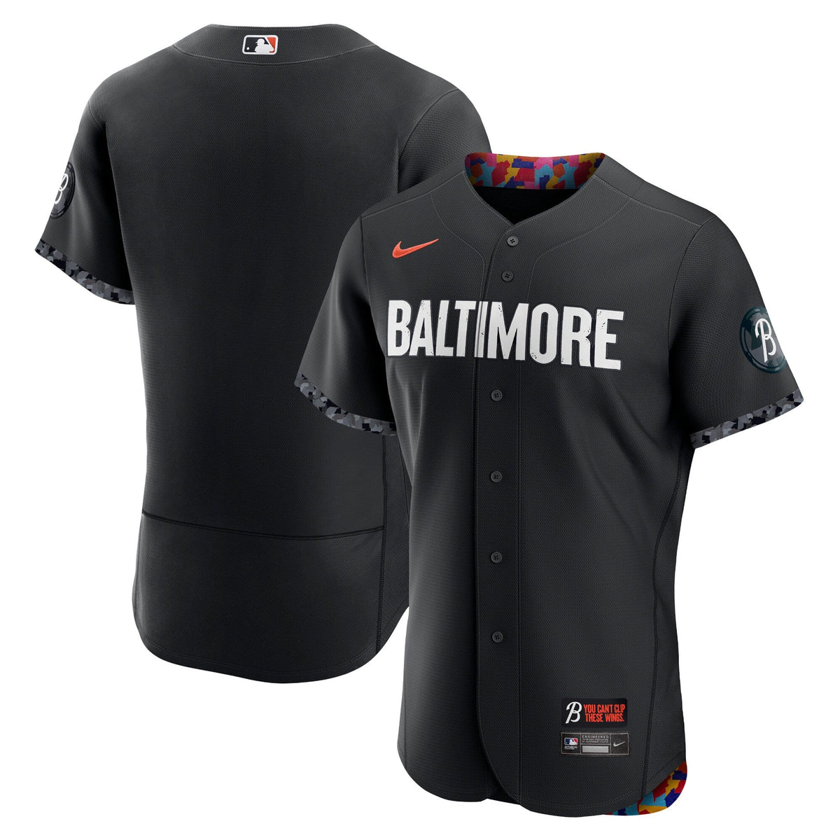 Baltimore Orioles Black City Connect Baseball Jersey