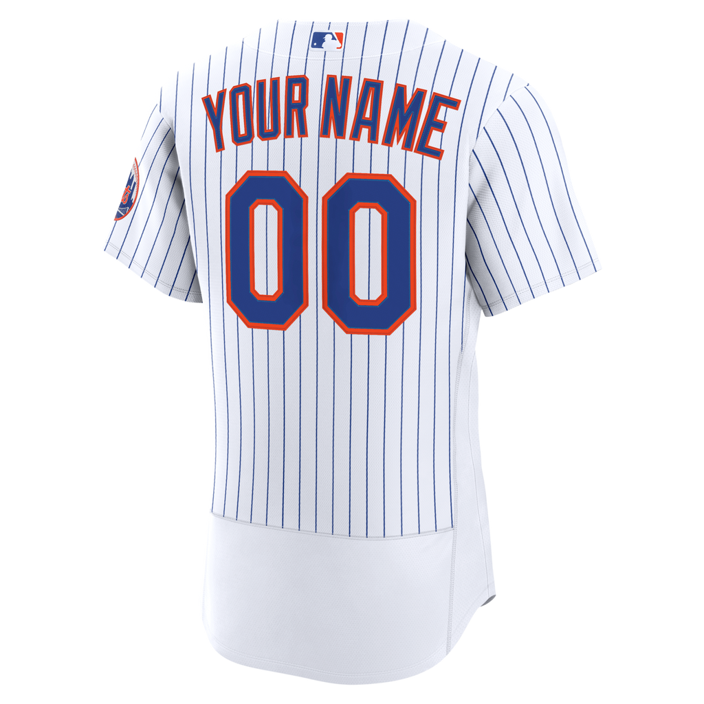 New York Mets White Home Custom Baseball Jersey