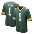 Green Bay Packers Number 1 Groom Green Game Football Jersey