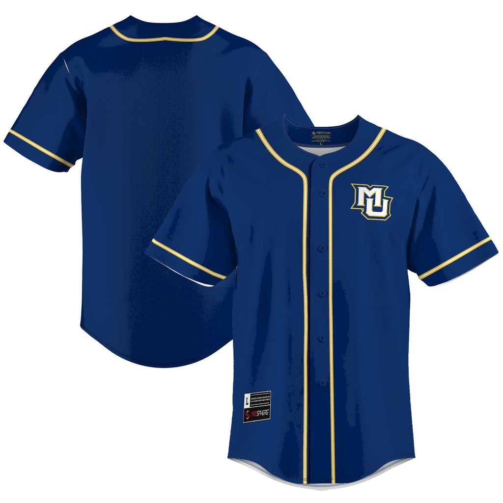 Marquette Golden Eagles Lightweight Baseball Jersey - Blue