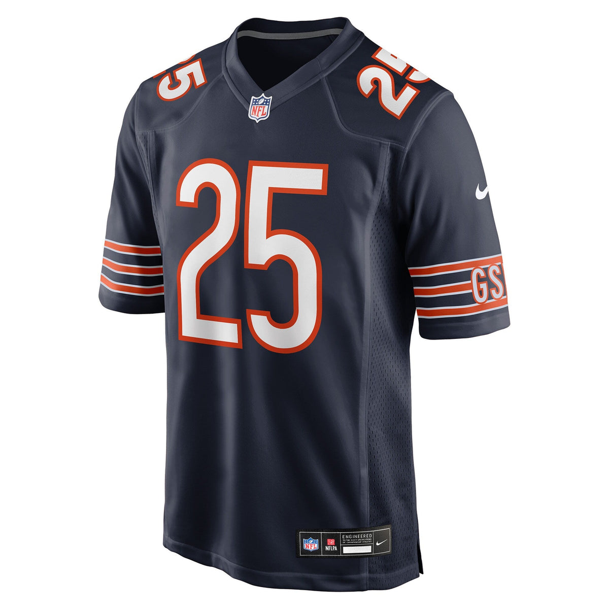 Chicago Bears Kyle Monangai Navy Team Game Football Jersey