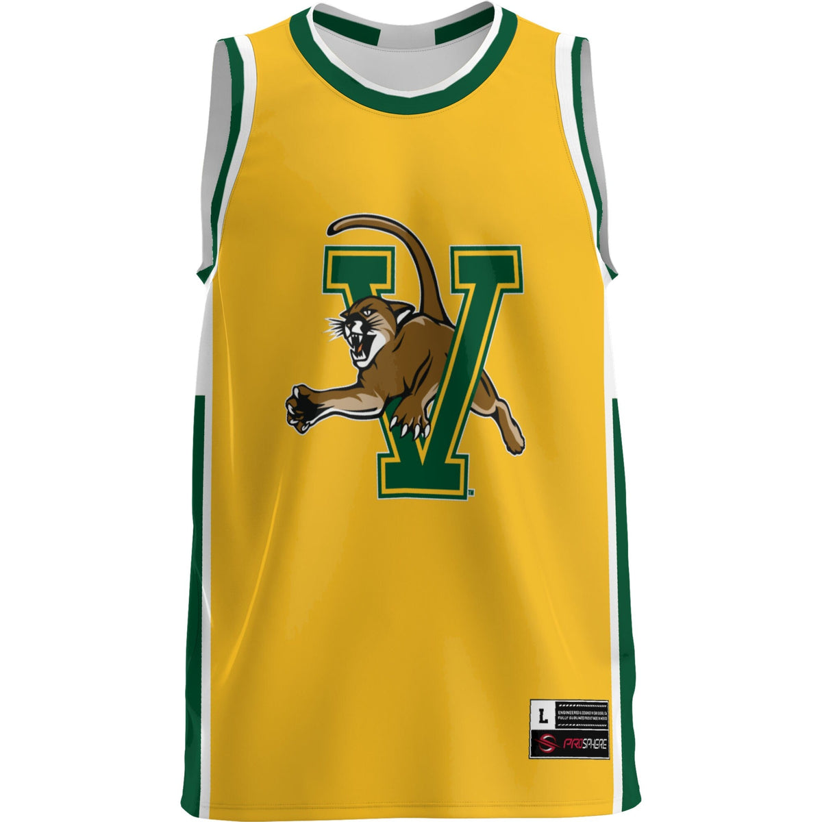 Vermont Catamounts Lightweight Basketball Jersey - Green