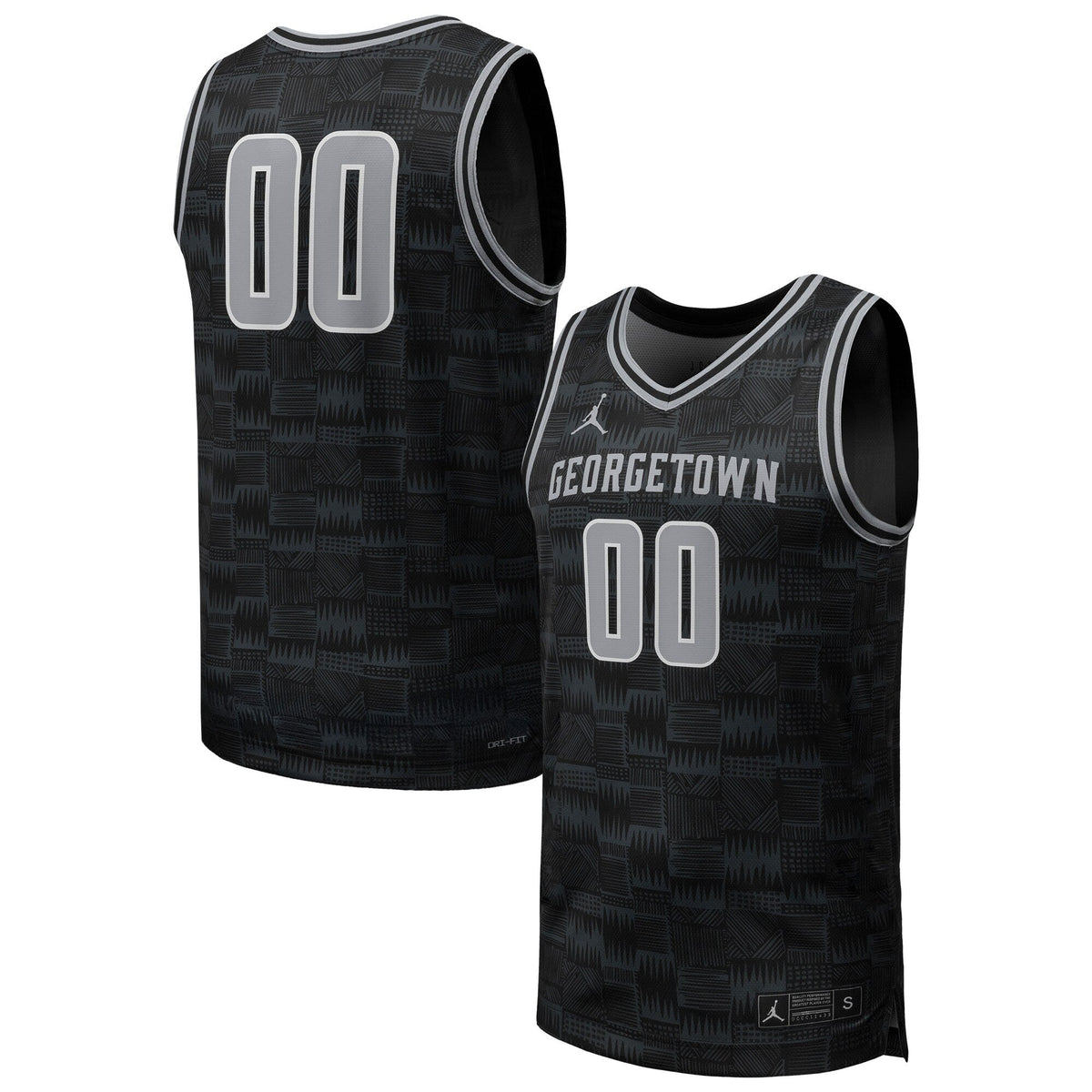 #00 Black Georgetown Hoyas Replica Basketball Jersey