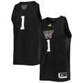 #1 Washington Huskies Swingman Basketball Jersey - Black