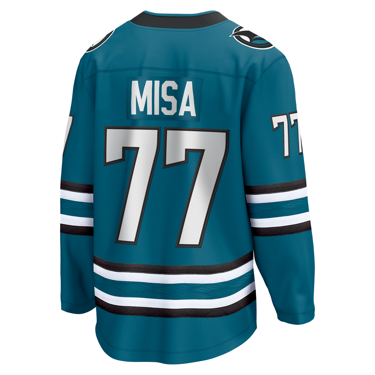 San Jose Sharks Michael Misa Teal Breakaway Hockey Jersey