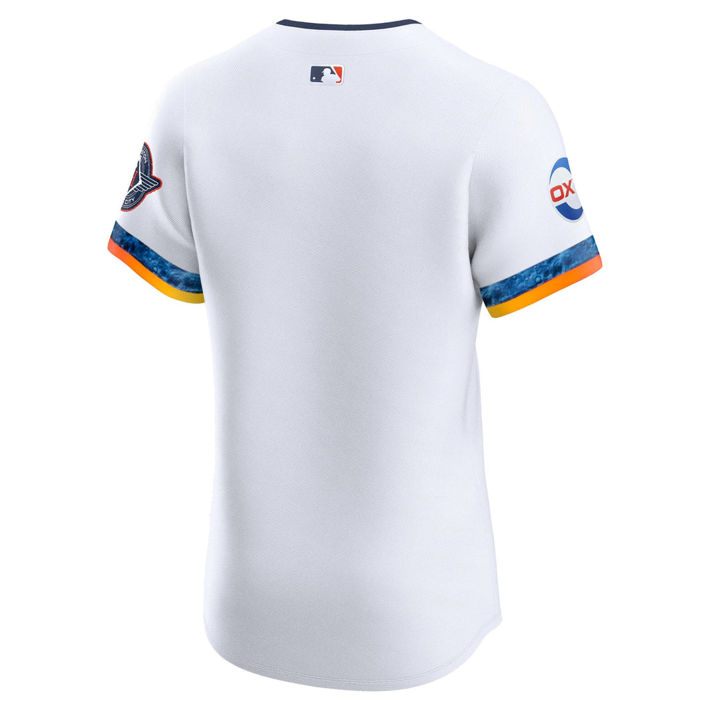 Houston Astros White 2025 City Connect Elite Baseball Jersey