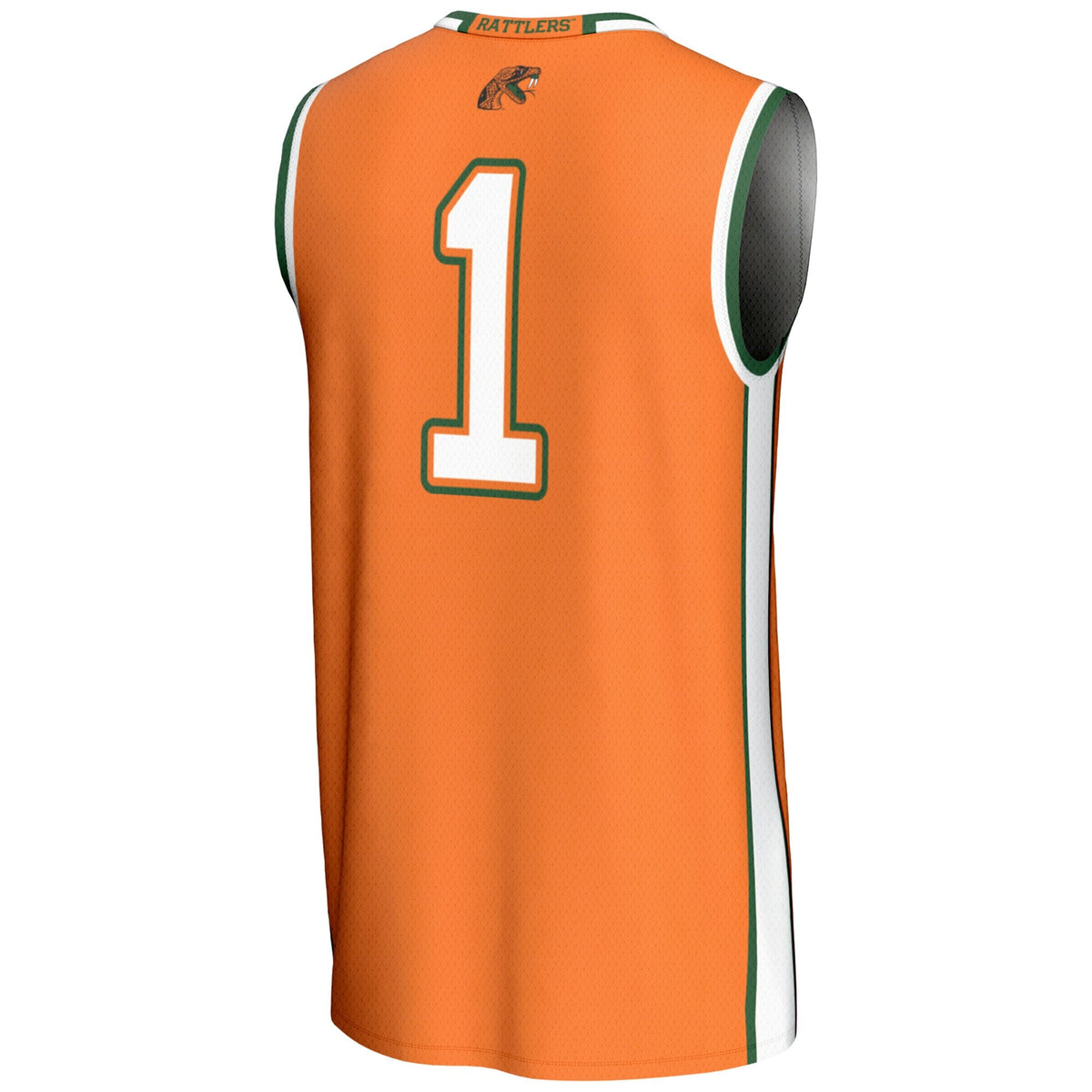 #1 Florida A&M Rattlers Lightweight Basketball Jersey - Orange