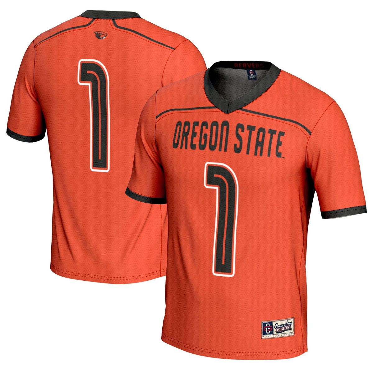 #1 Oregon State Beavers Lacrosse Fashion Jersey - Orange