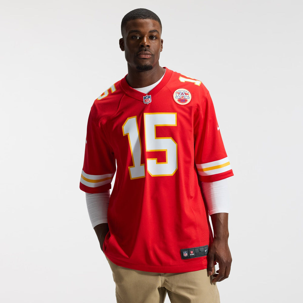 Kansas City Chiefs Patrick Mahomes Red Game Football Jersey