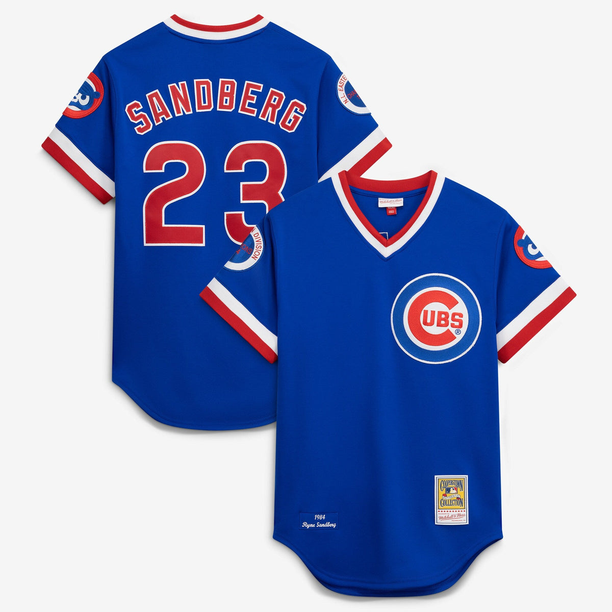 Chicago Cubs 1984 Ryne Sandberg Throwback Royal Baseball Jersey