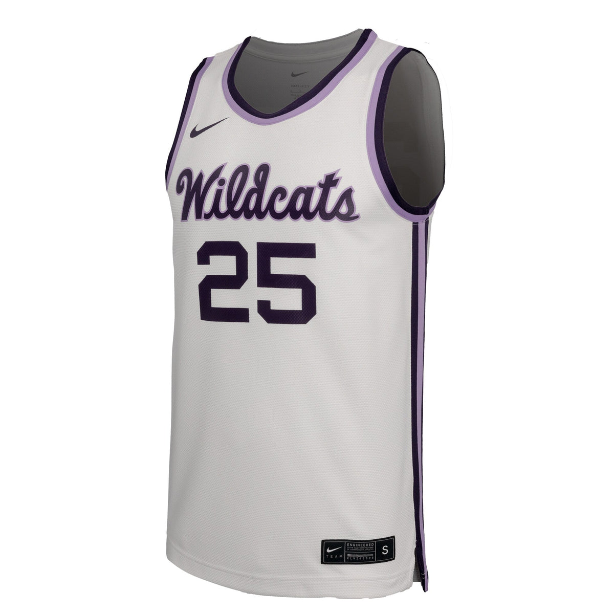 #25 Kansas State Wildcats Replica Basketball Jersey - White