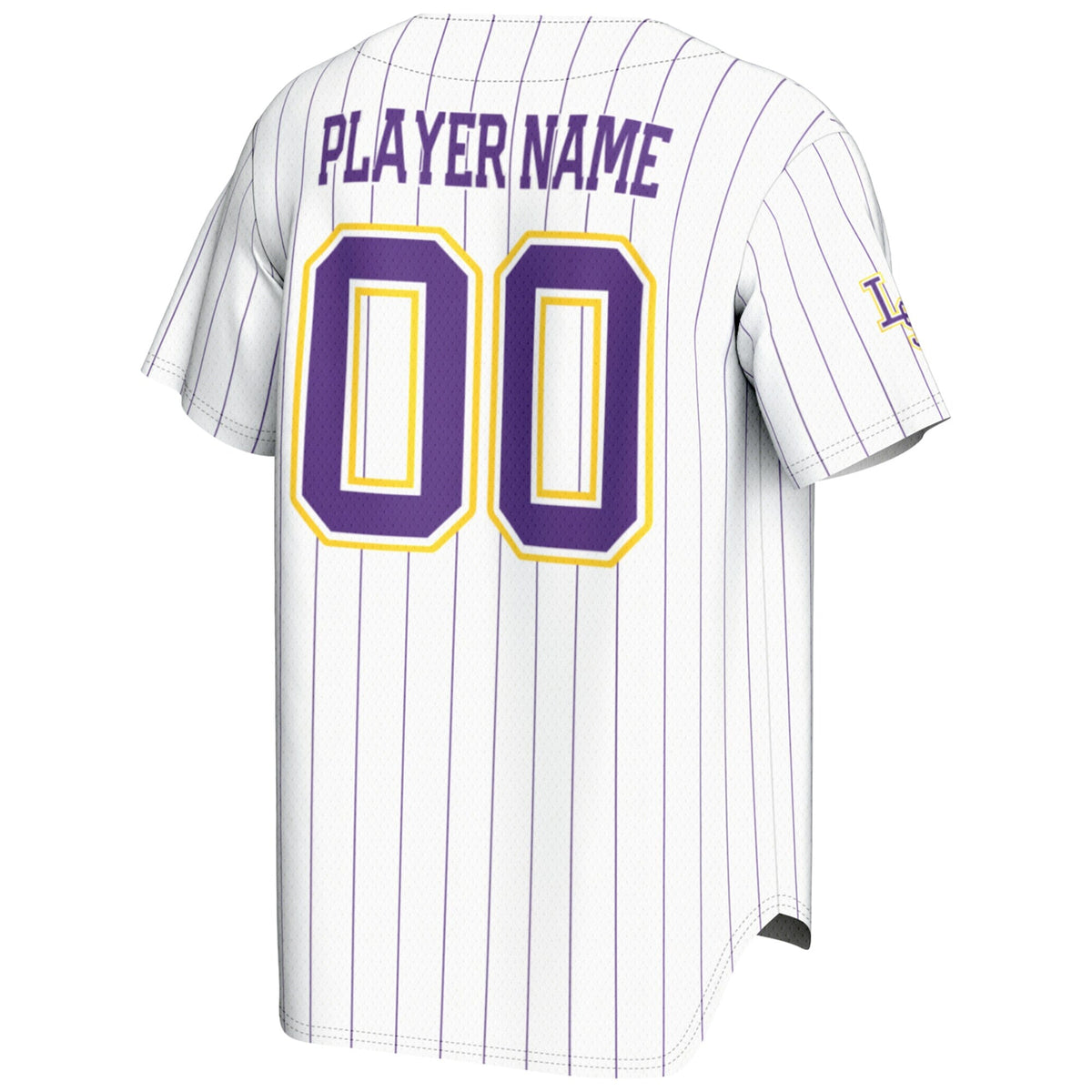 LSU Tigers NIL Pick-A-Player Lightweight Baseball Jersey - White