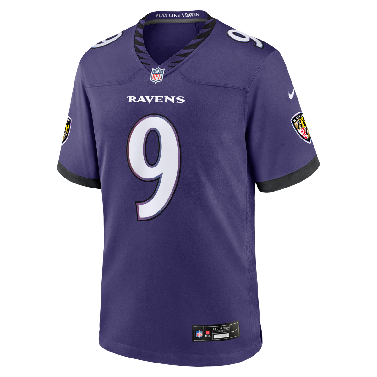 Baltimore Ravens Zion Young Purple Team Game Football Jersey