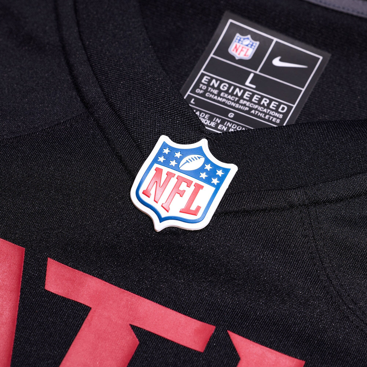 Atlanta Falcons Nathan Carter Black Team Game Football Jersey