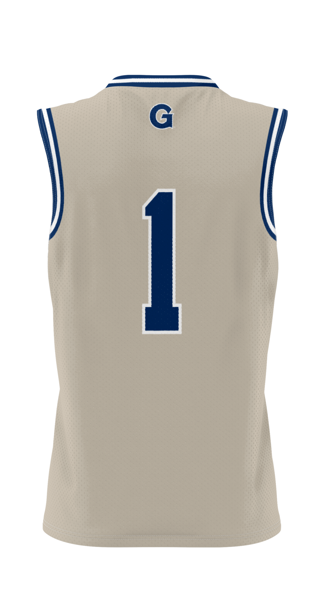 #1 Georgetown Hoyas Lightweight Basketball Jersey - Gray