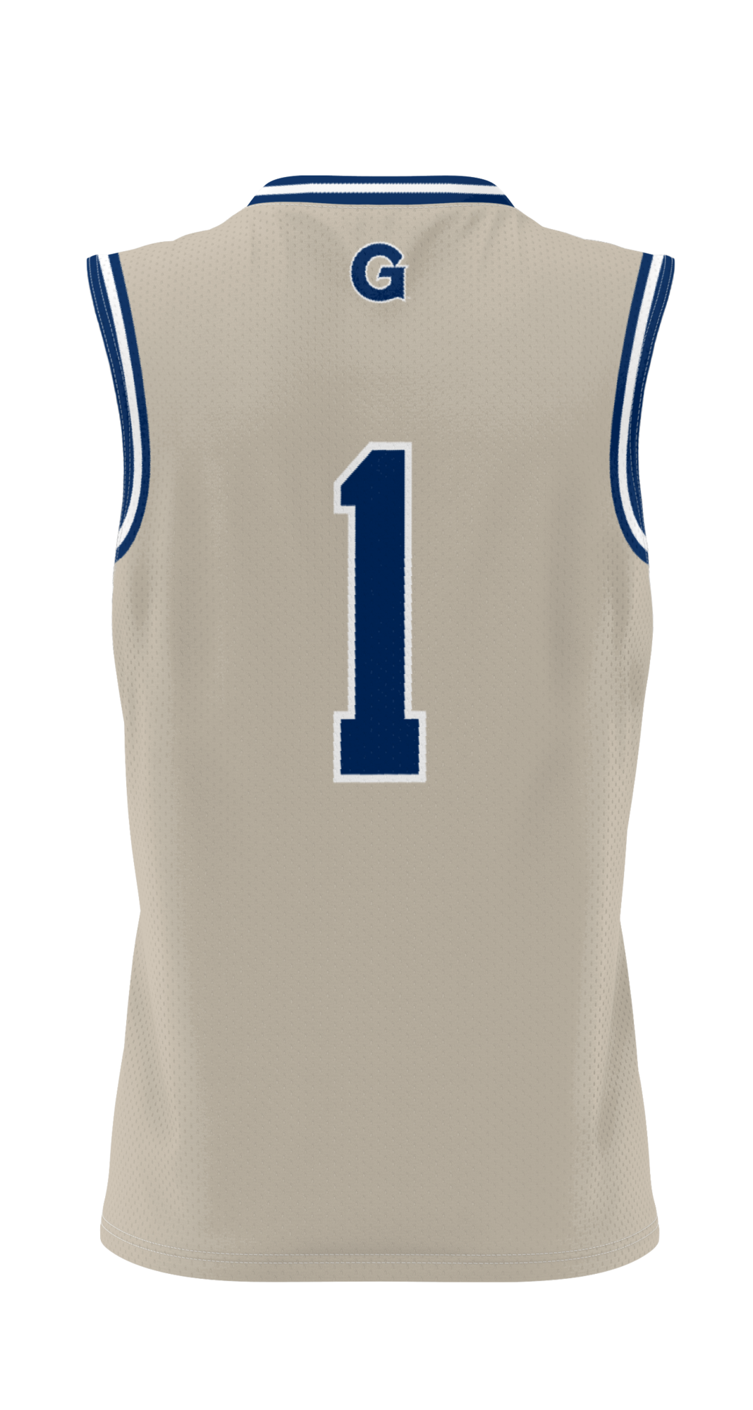 #1 Georgetown Hoyas Lightweight Basketball Jersey - Gray
