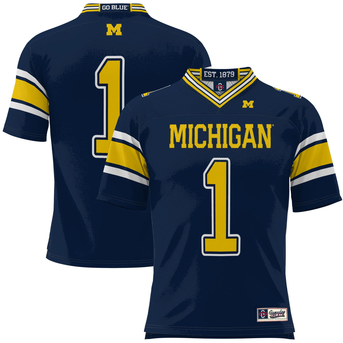 #1 Navy Michigan Wolverines Football Jersey