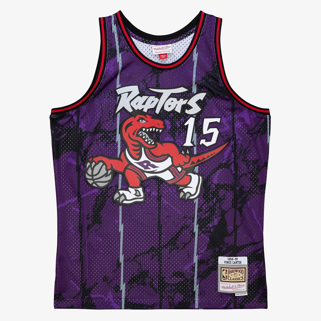 Toronto Raptors Vince Carter 1998 Team Marble Swingman Jersey - Purple