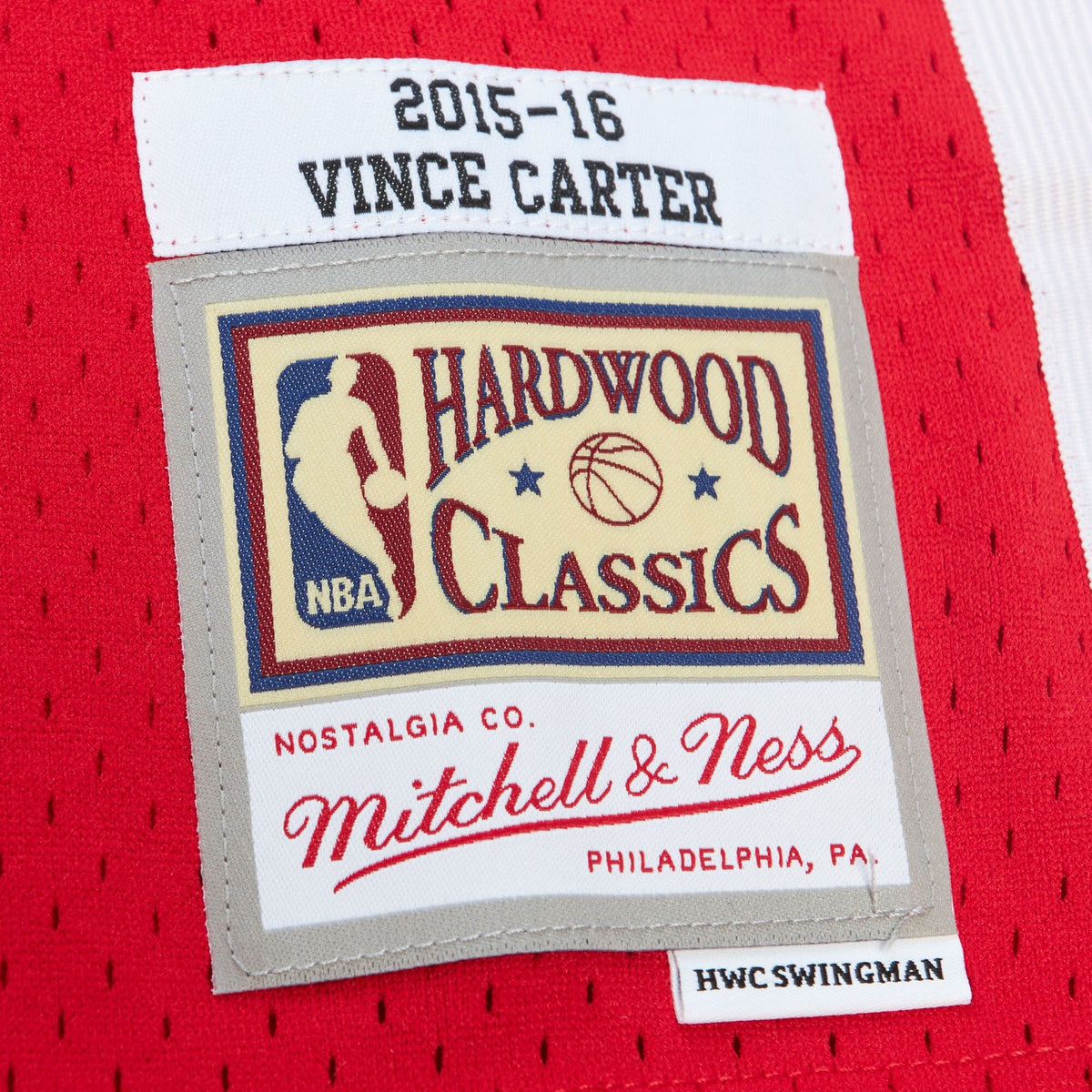 Memphis Grizzlies Vince Carter 2015 Hardwood Classics Jersey - Red