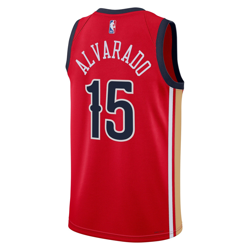 New Orleans Pelicans Statement Edition Swingman Jersey - Red - Jose Alvarado