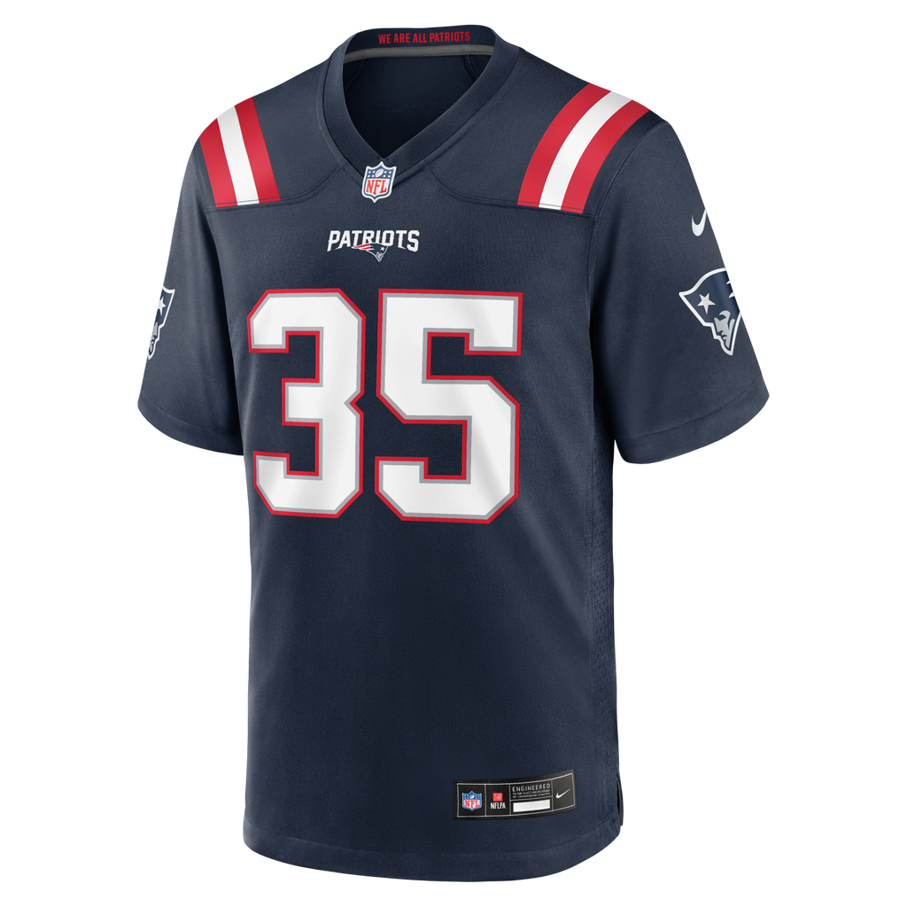 New England Patriots K.J. Britt Navy Team Game Football Jersey