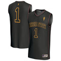 Black #1 Arizona State Sun Devils Lightweight Collegiate Basketball Fashion Jersey