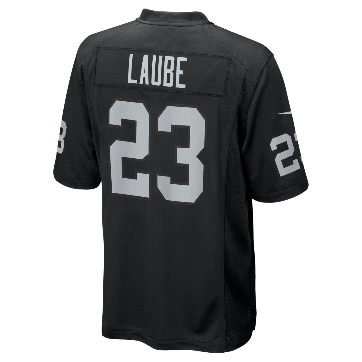 Las Vegas Raiders Dylan Laube Black Team Game Football Jersey