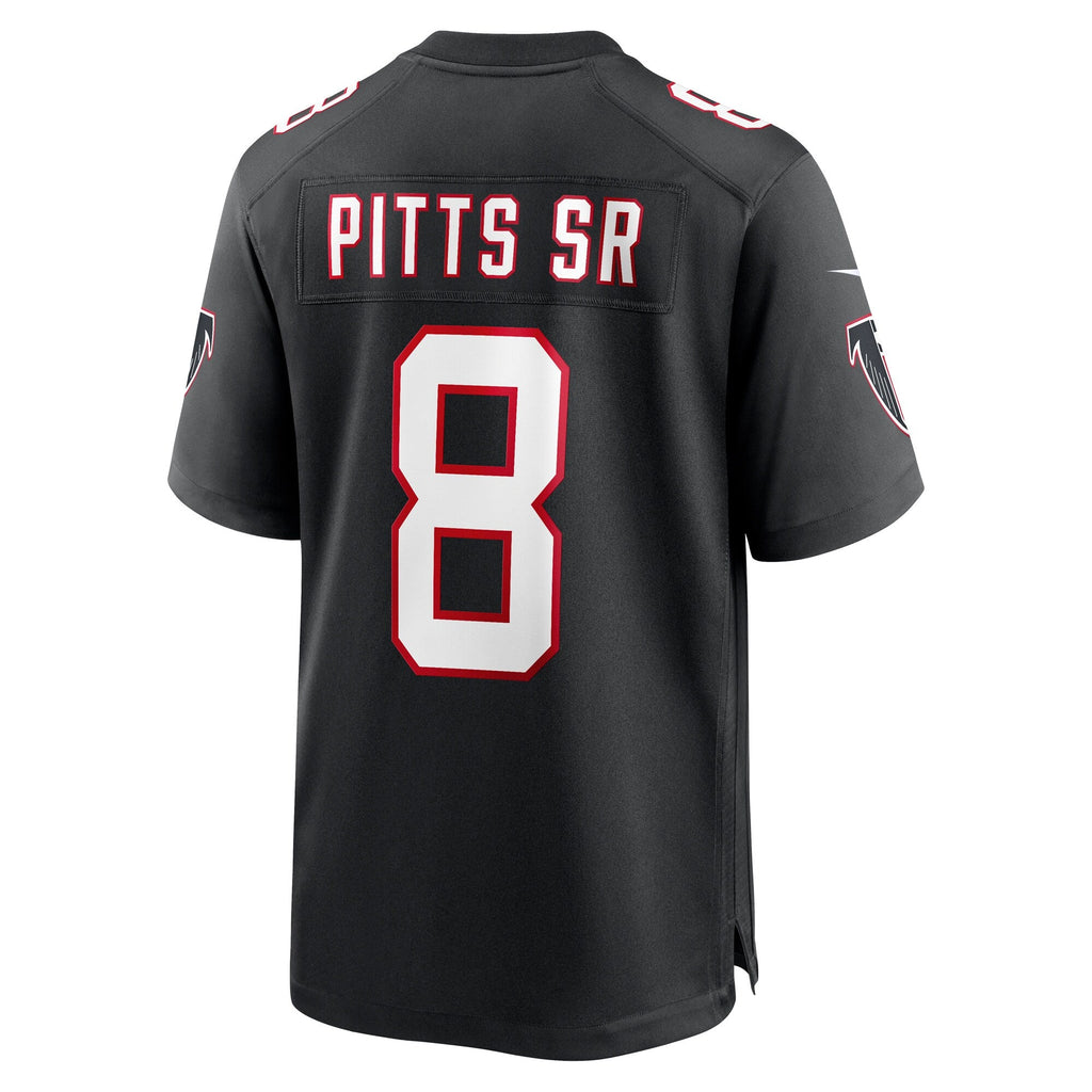 Atlanta Falcons Kyle Pitts Sr. Black Alternate Game Football Jersey