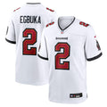Tampa Bay Buccaneers Emeka Egbuka White Game Football Jersey